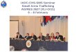 IADC-CHS-SMS Seminar Small Arms Trafficking AG/RES 2627 (XLI-O/11) 6 – 8 February