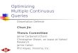 Optimizing  Multiple Continuous Queries