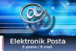 Elektronik Posta E-posta / E-mail