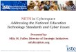 NETS  in Cyberspace Addressing the National Education Technology Standards and Cyber Issues