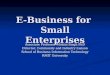 E-Business for  Small Enterprises
