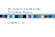 Ms. Dzikiy’s Fourth Grade  PSSA Math Review