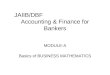 JAIIB/DBF                                Accounting & Finance for Bankers