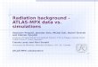 Radiation background  - ATLAS-MPX data vs. simulations