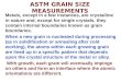 ASTM GRAIN SIZE MEASUREMENTS