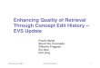 Enhancing Quality of Retrieval Through Concept Edit History -- EVS Update