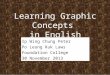 Learning Graphic Concepts  in English