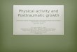 Physical activity and Posttraumatic growth