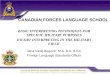 CANADIAN FORCES LANGUAGE SCHOOL