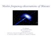 Muliti-frequency observations of Blazars