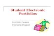 Student Electronic Portfolios