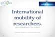 International  mobility  of  researchers 