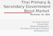 Strategies for Prospering Thai Primary & Secondary Government Bond Market