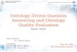 Ontology-Driven Question Answering and Ontology Quality Evaluation