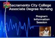 Sacramento City College  Associate Degree Nursing
