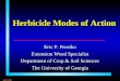 Herbicide Modes of Action