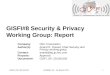 GISFI#8 Security & Privacy Working Group: Report
