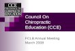 Council On Chiropractic Education (CCE)
