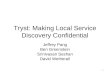 Tryst: Making Local Service Discovery Confidential