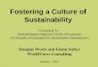 Fostering a Culture of Sustainability
