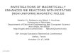 INVESTIGATIONS OF MAGNETICALLY ENHANCED RIE REACTORS WITH ROTATING (NON-UNIFORM) MAGNETIC FIELDS