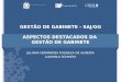 GESTÃO DE GABINETE - SAJ/GG ASPECTOS DESTACADOS DA  GESTÃO DE GABINETE