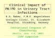 Clinical Impact of PK/PD in Urinary Tract Infections