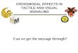 CROSSMODAL EFFECTS IN TACTILE AND VISUAL SIGNALING