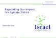 Expanding Our Impact: IVN Update 2004-5