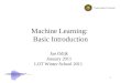 Machine Learning:  Basic Introduction