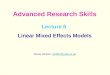 Lecture 5  Linear Mixed Effects Models