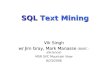 SQL  Text Mining