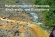 Human Impact on Resources, Biodiversity, and Ecosystems