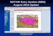 NOTAM Entry System (NES)  August 2013 Update