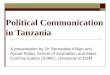 Political Communication in Tanzania