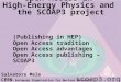 Open Access in  High-Energy Physics and  the SCOAP3 project