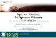 Sparse Coding  in Sparse Winner networks