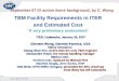 TBM Facility Requirements in ITER and Estimated Cost ‘A very preliminary assessment’