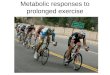 Metabolic responses to prolonged exercise