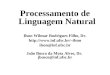 Processamento de Linguagem Natural Ilson Wilmar Rodrigues Filho, Dr. inf.ufsc.br/~ilson