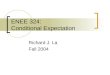 ENEE 324: Conditional Expectation