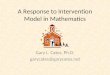 A Response to Intervention Model in Mathematics