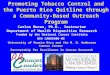 Promoting Tobacco Control and the Puerto Rico Quitline through a Community-Based Outreach Program