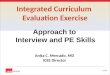 Integrated Curriculum  Evaluation Exercise