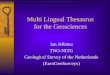 Multi Lingual Thesaurus for the Geosciences
