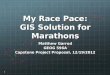 My Race Pace: GIS Solution for Marathons