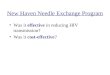 New Haven Needle Exchange Program
