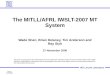 The MITLL/AFRL IWSLT-2007 MT System