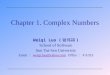 Chapter 1. Complex Numbers