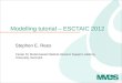 Modelling tutorial – ESCTAIC 2012
